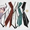 Versatile Silk Scarf: Floral Hairband & Bow Ribbon Souvenir