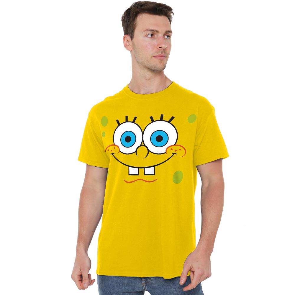 SpongeBob SquarePants Mens Smiling Face T-Shirt