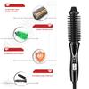 Anti Scald Handle Hair Curling Iron Foldable Design Hair Brush Curler Hot Air Brush  For Women