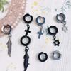 Black Doll Jewelry Ear Clip Hexagram Plush Doll Earring Doll Stud Earrings Chain  Toy Gifts