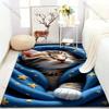 15 Sizes Blue Blanket Cat Print Carpet for Bedroom Living Room Bedside Sofa Floor Mat Modern Home Decor Play Area Rug great Gift