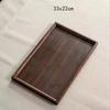 Wood Serving Tray Tableware Food Tray Rectangular Food Platter with Edge for Home Decor, Food, Vegetables, Fruit