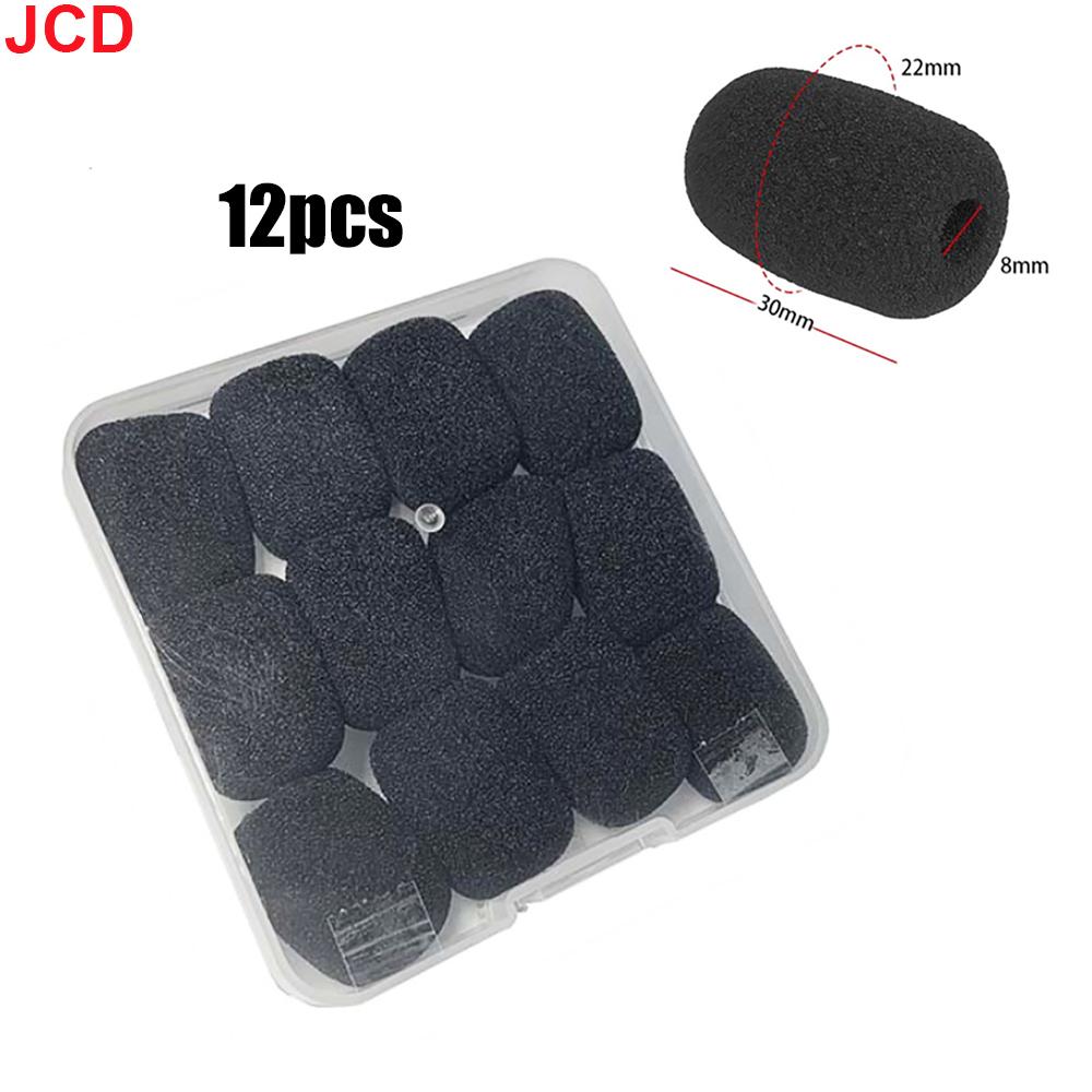 JCD 10 шт. Мини-микрофонные поролоновые чехлы Защитные чехлы для микрофона Сменная ветрозащитная губка для гарнитуры Чехол для микрофона