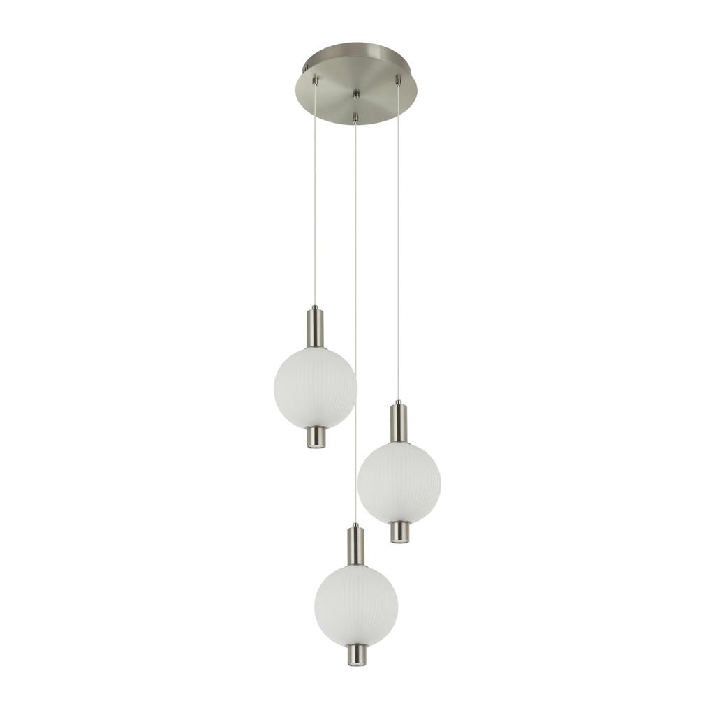 Lampa Wisząca Lenti Led Czarny Alu Italux Pnd-83631-3-Sc-Wh