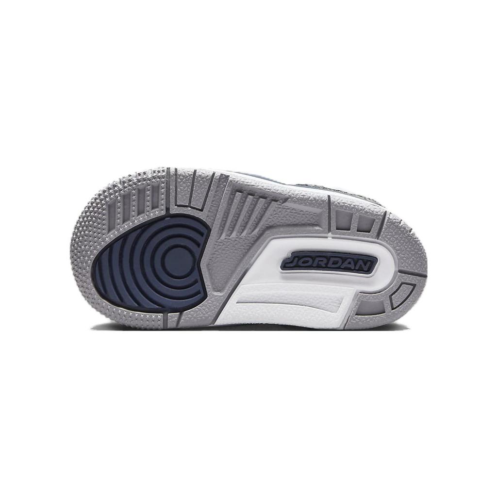 Air Jordan 3 Retro TD Midnight Navy Детские кроссовки Белый цементно-серый Черный DM0968-140