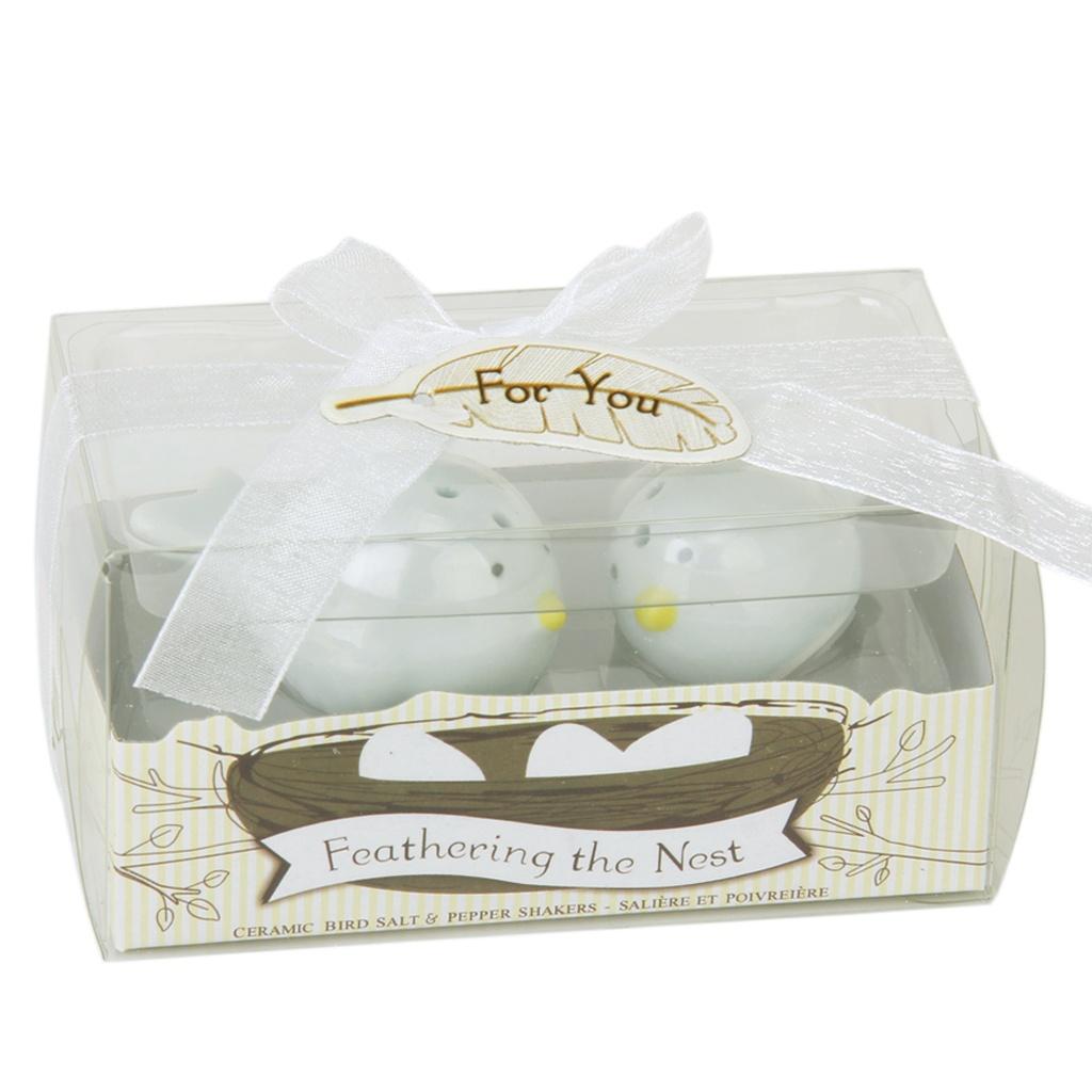 1 набор керамических солонок и перечниц в форме птиц, свадебные сувениры