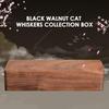 Держатель для кошачьих усов Деревянная коробка-мемориал для питомца Прочный памятный контейнер для хранения Держатель для друзей Памятные украшения Сувениры
