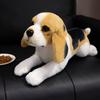 Simulation Beagle Plush Toy Cute Fluffy Cartoon Stuffed Animal Dog Doll Home Decor Gifts For Kids