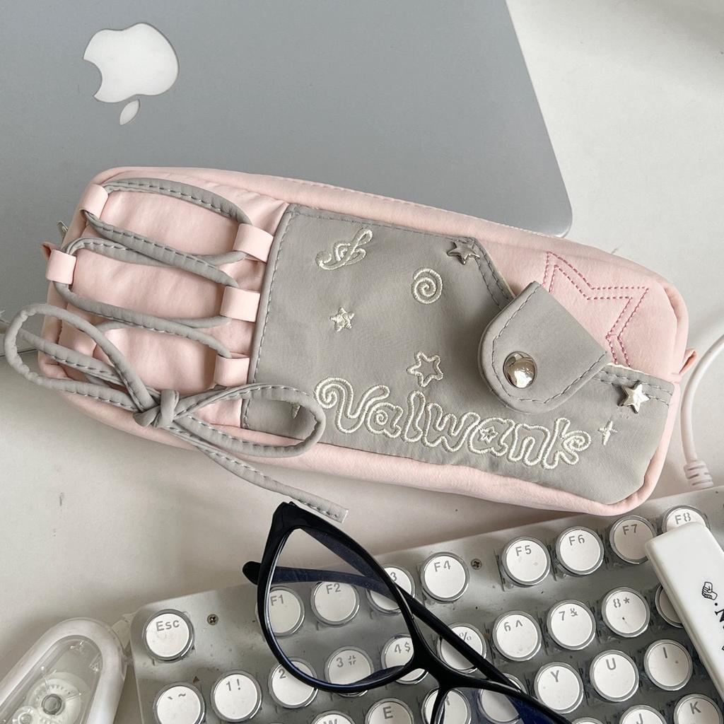 Новый пенал для девочек, высокая ценность, инс, для учеников начальной школы, сумка для канцелярских принадлежностей, пенал для учеников средней школы, большой вместимости