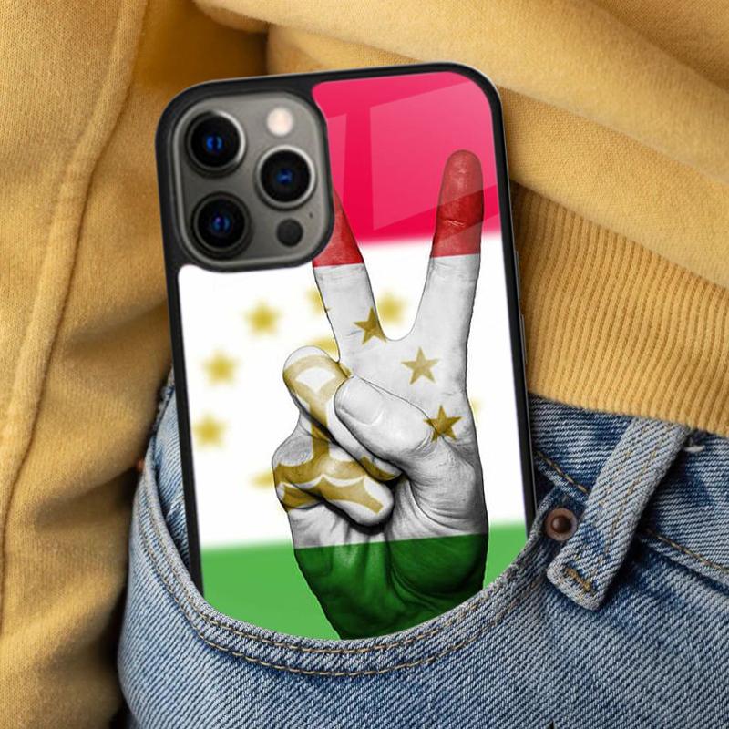 Мягкий чехол для телефона с флагом Таджикистана для iPhone 17 Air 16e Pro max 15 Pro 13 14 Plus 11 12 MagSafe Магнитный Coque