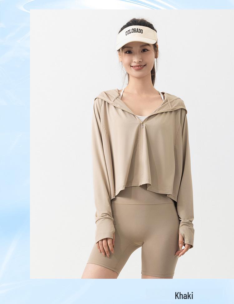 Женская нейлоновая модная накидка UPF 100+ - повседневная защита от солнца Ice Silk