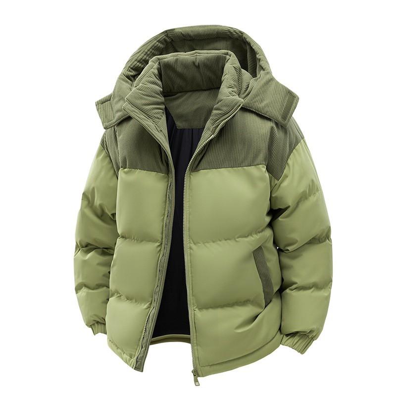 Unisex Winter Hooded Cotton Jacket Thick Warm Windproof Oversized Parka Teens Adults