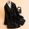 Double-sided Wool Coat Women's Medium and Long Spring New Woolen Coat High-end Small Woolen Coat