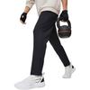Li-Ning Простые эластичные талии прямые трикотажные спортивные брюки мужские низ черный AYKT923-1