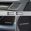 4Pcs Aluminum Car Badges Audio Stereo Speaker Badge Emblem Stickers For Honda Civic FIT CRZ CRX Jazz HRV Accord Prelude CRV City QS2