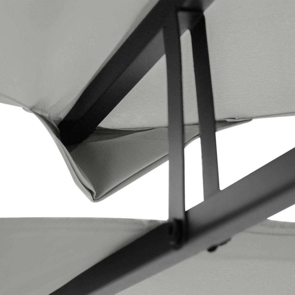 Gazebo Roof Replacement For 3 X 4m Frames Light Grey