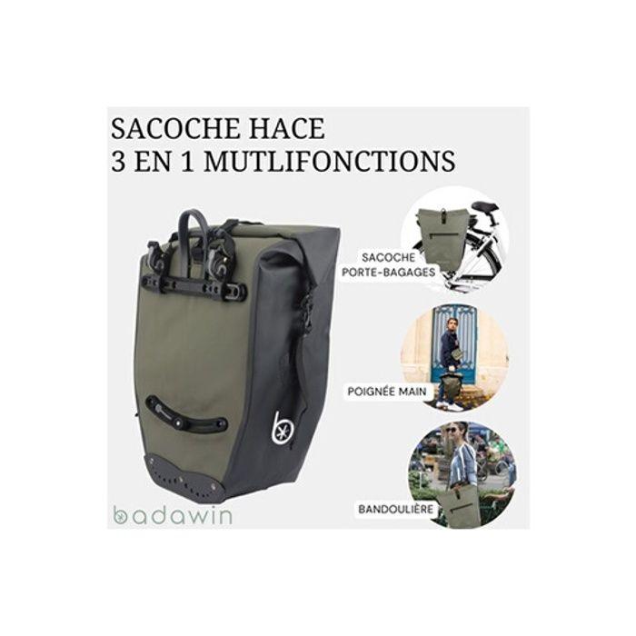 Сумка для багажника велосипеда - BADAWIN - Hace - 30 л - Водонепроницаемая - Цвет хаки