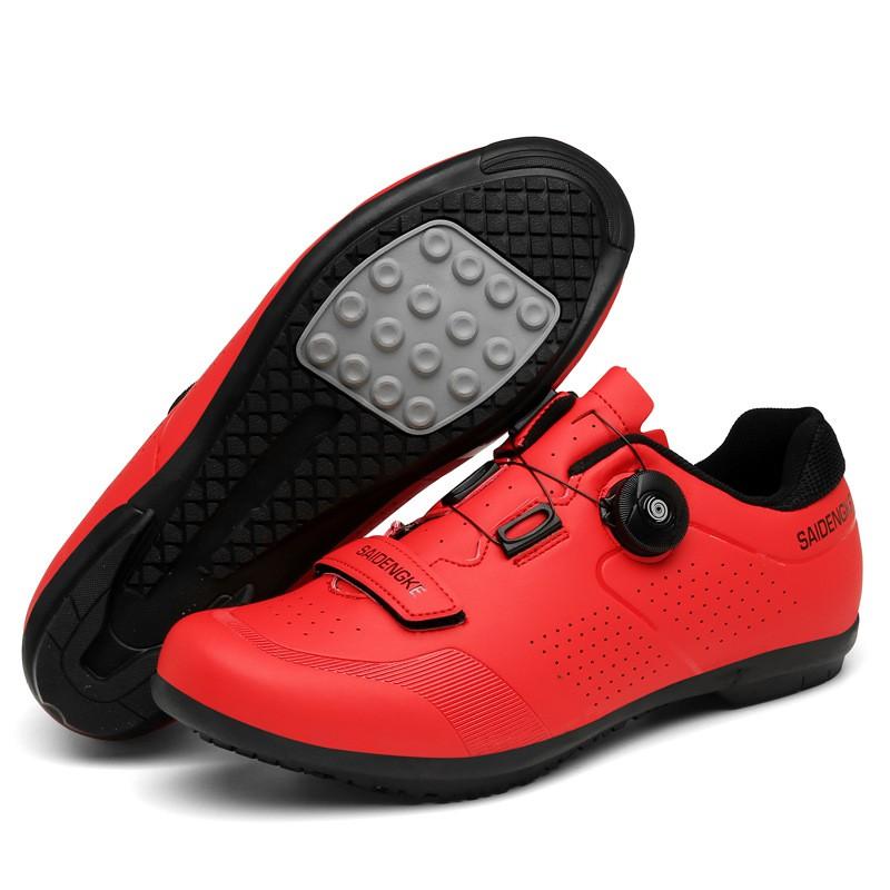 Mens Cycling Shoes Professional Road MTB Bike Hard Sole Breathable Non-Cleat Clipless Options