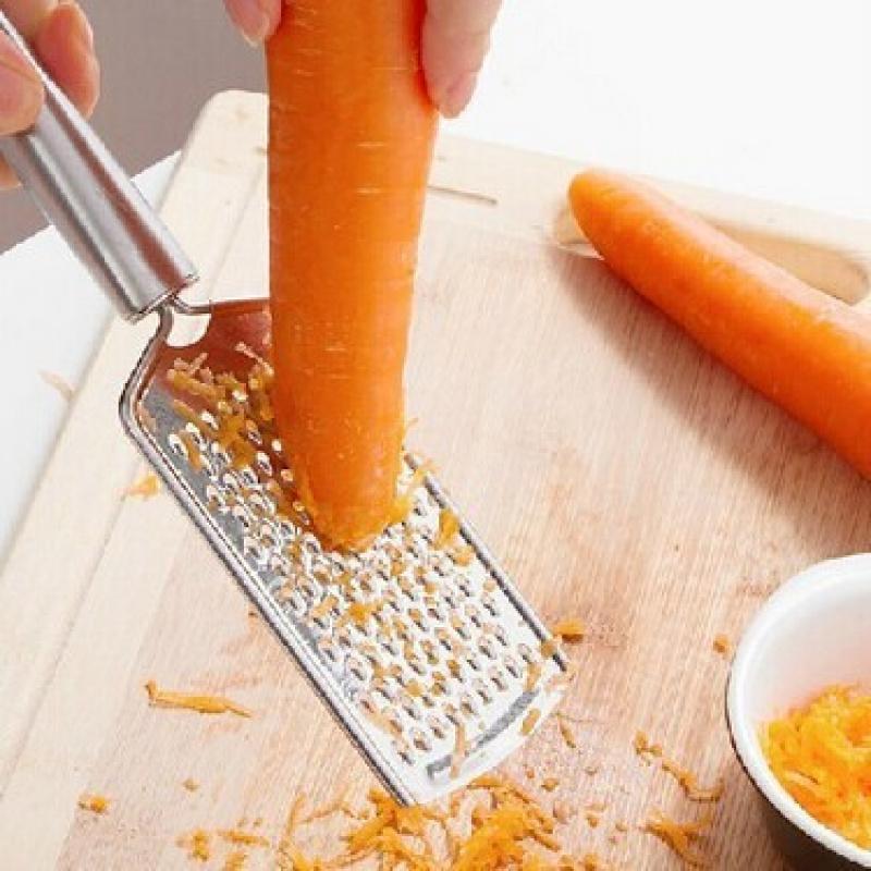 Household grater for ginger, garlic, vegetables, and fruits, stainless potato and carrot shredder, multifunctional kitchen tool, 2-piece set