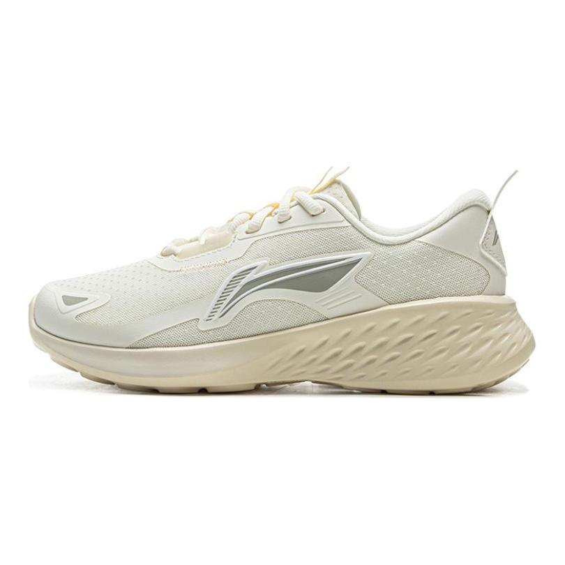 Li Ning Light Cloud Нескользящие Износостойкие Низкие Повседневные Беговые Кроссовки Женские Цвет Экрю ARSU128-4