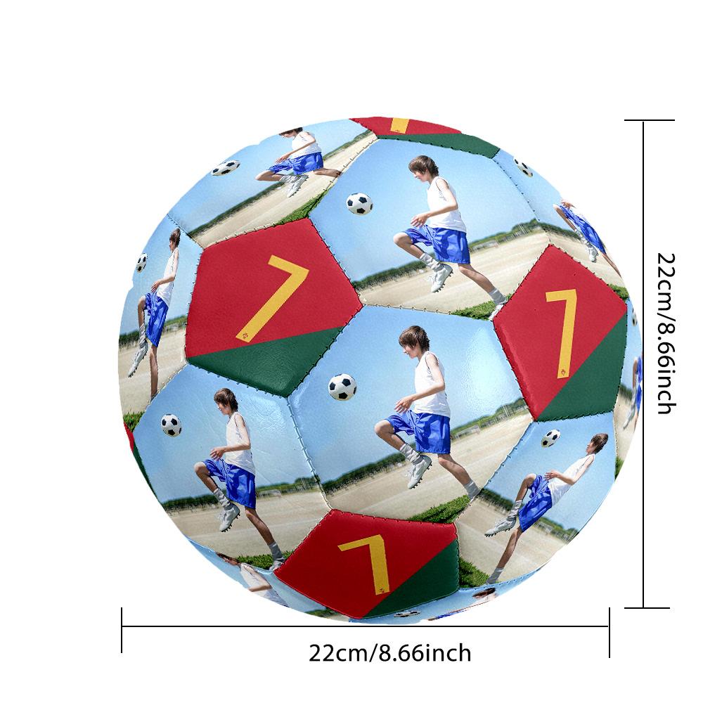 Soccer Practice Progress Customize Your picture Size 5 Soccer football Machine-Stitched Indoor/Outdoor Training and Matches