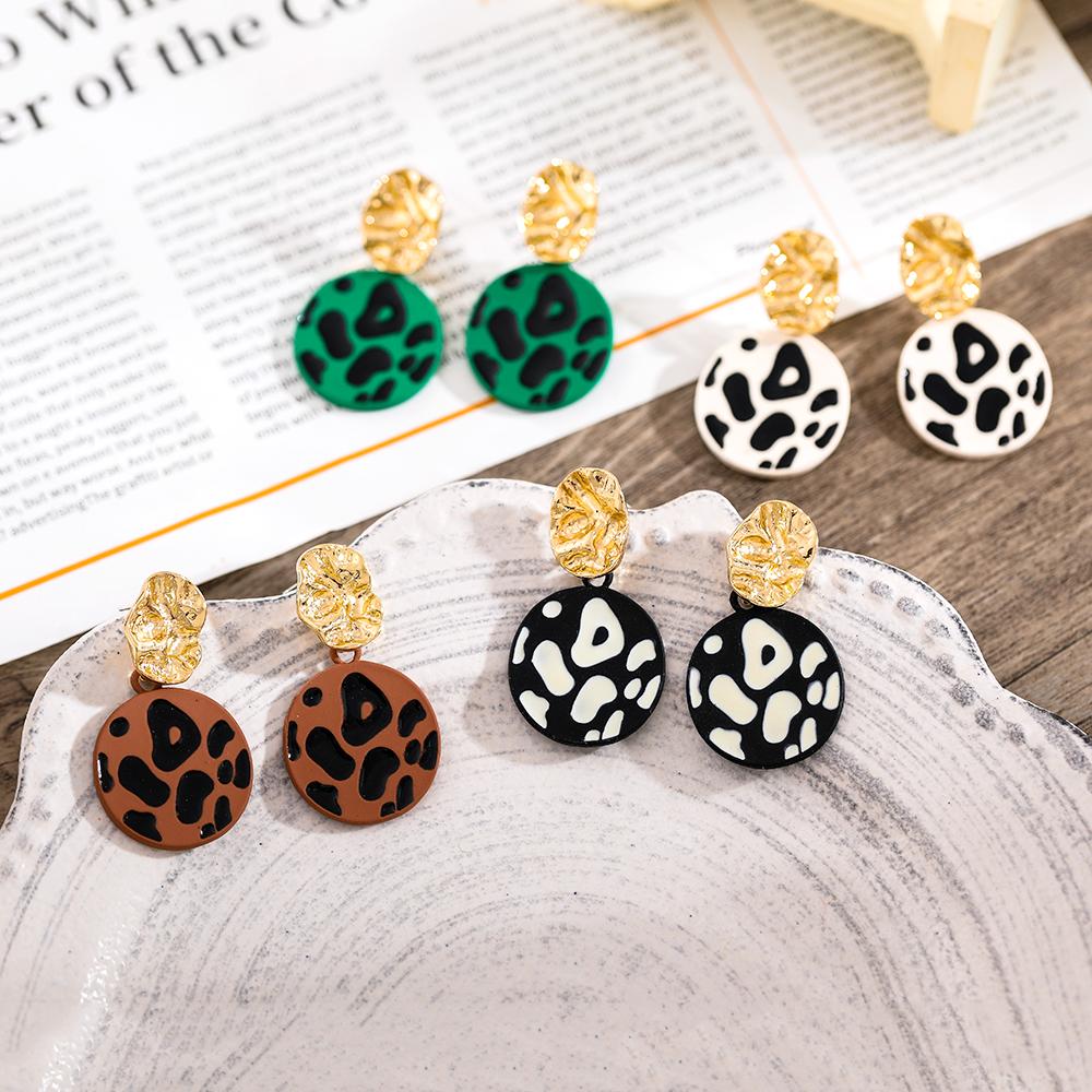 Ретро темпераментные капающие геометрические серьги неправильной формы, полые серьги с подвеской, геометрические серьги, простые серьги