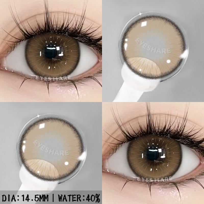 1 пара новых цветных контактных линз для глаз, фиолетовые линзы, серые линзы для зрачков, карие линзы для глаз, годовые косметические синие контактные линзы для глаз