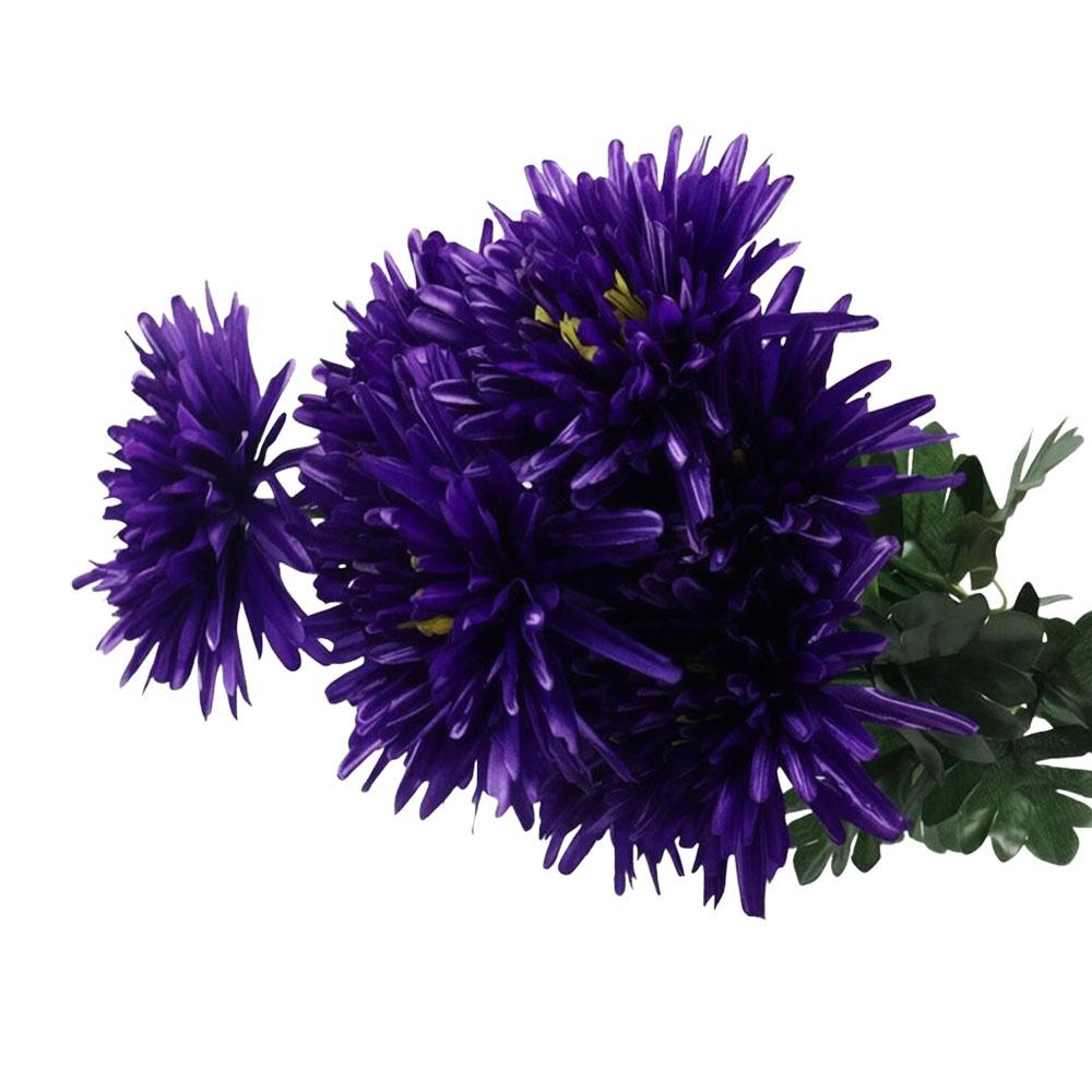 7Head Artificial Flower DIY Flower Silk Chrysanthemum Bouquet Worship Supplies Floral Arrangement Flowers Bouquet