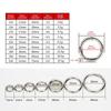Bag Keyring Openable Handbags Ring Buckle Round Spring Gate Snap Hooks O-Ring Buckle Snap Clasp