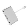 USB 3.1 Type-C на VGA Адаптер Хаб PD 3-в-1 Док-станция Алюминиевый Type-C на VGA Адаптер Серебристый