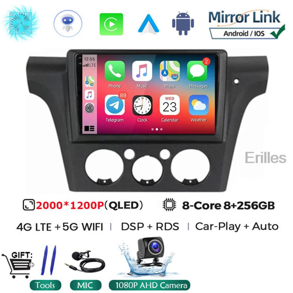 Для Mitsubishi Outlander 1 2002-2008 2Din 4G Android 14 Автомобильный Радио Мультимедиа Видео Плеер Навигация GPS Carplay Стерео БЕЗ DVD