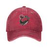 Casual Gojiras Band Flowers Guitar Baseball Cap Unisex Women Distressed Cotton Snapback Metal Rock Outdoor Travel Adjustable Hats