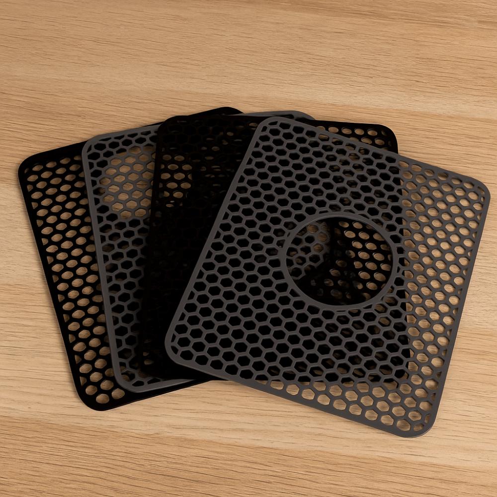 Silicone Kitchen Sink Mat Heat Insulation Drain Pad Multifunctional Countertop Mat  Desktop