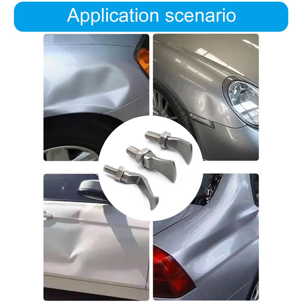 3 шт. автомобильный ремонт вмятин слайд бар зажим плоскогубцы головка M8 резьба рога головка инструмент для ремонта вмятин часть опорная головка
