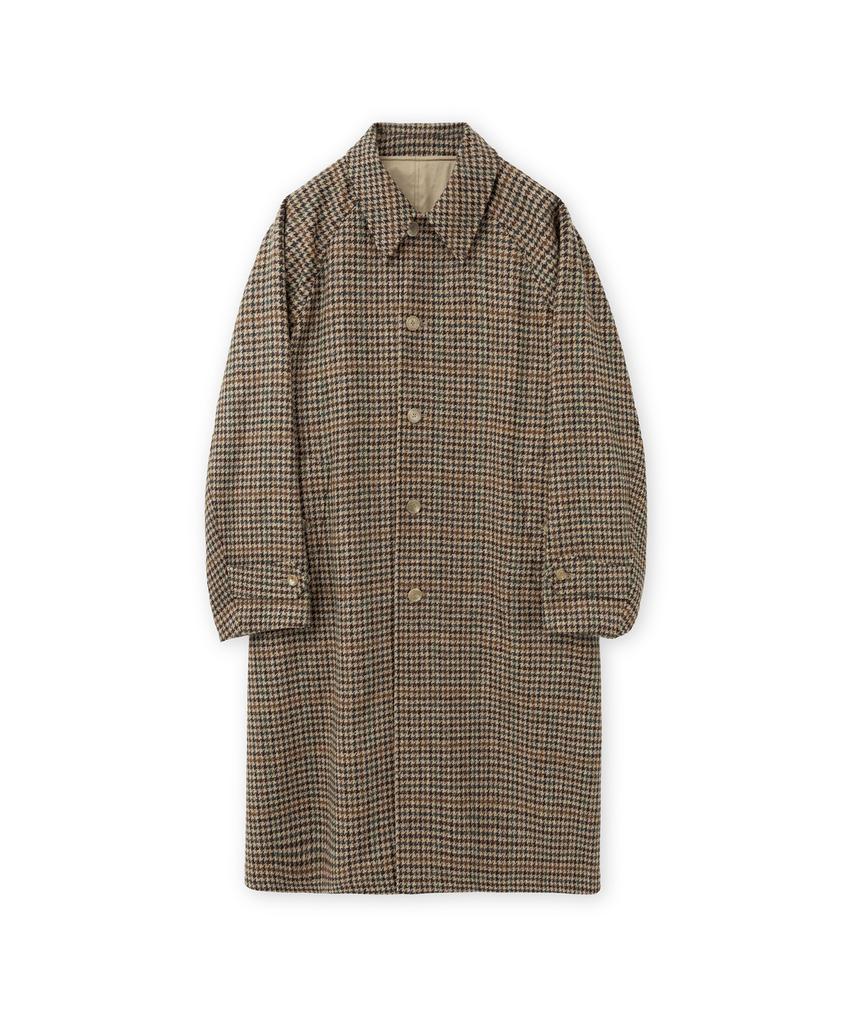 Brownyard Reversible Balmacaan Coat, Beige