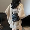 New Commuter Mini Backpack Bag Women's 2025 Summer Trendy Small Fragrant Wind Diamond Chain Simple Casual Shoulder Bag