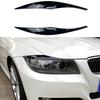 Для BMW 3 серии E90 E91 2005-2011 2 шт. автомобильная фара, лампа для бровей, накладка на веко, глянцевая черная/углеродное волокно, декор для фар