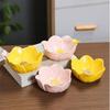 Solid Flower Jewelry Tray Petal Design Trinket Tray Luxury Small Trinket Dish  Office Desk
