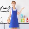 Сычуаньский износостойкий, пятноустойчивый фартук-накидка - Цвет: бордовый, синий, темно-зеленый, травяной зеленый, один размер, возможна печать логотипа на заказ