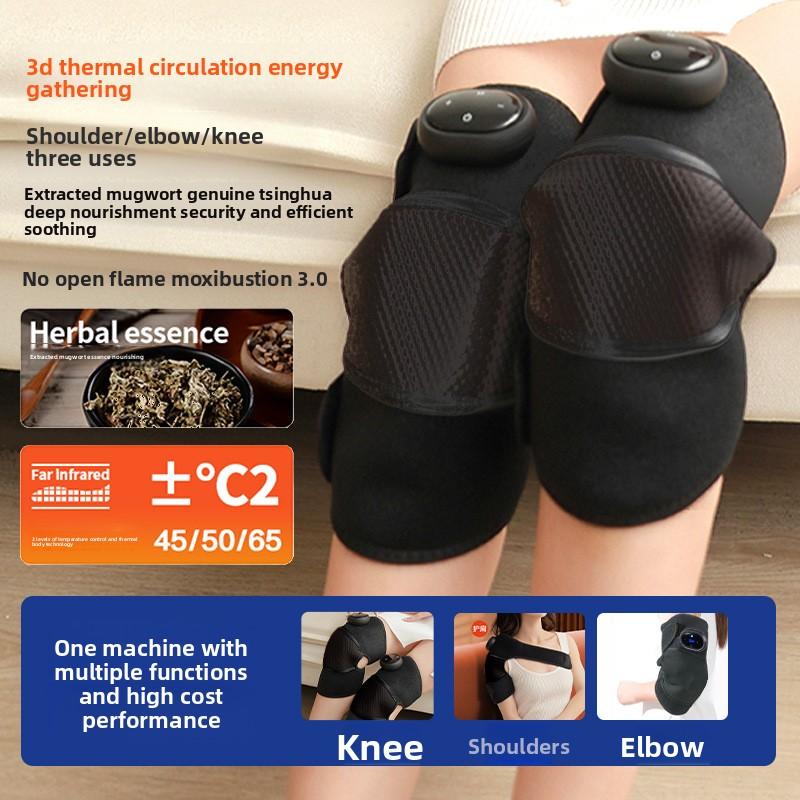 Electric Heating Knee Pads Electric Heating Knee Massager Warm Knee Device Old Cold Leg Joint Pain Hot Compress Physiotherapy Artifact