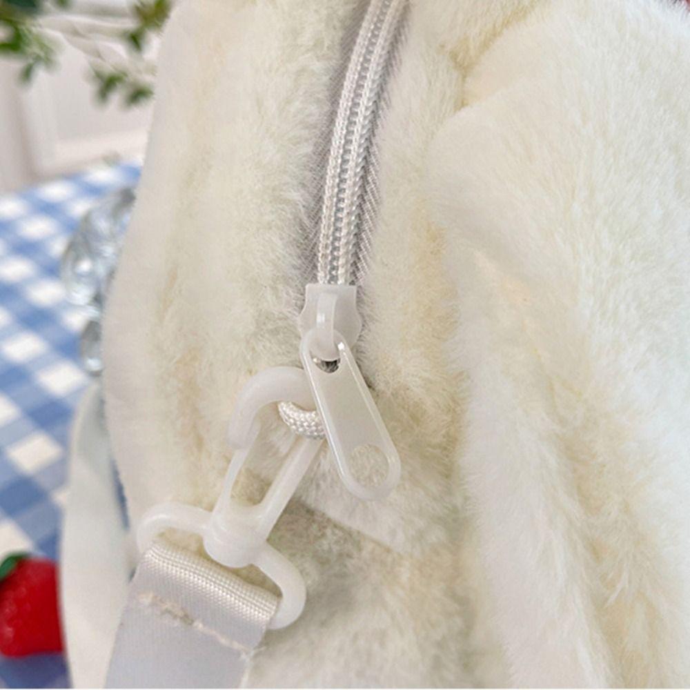 Shoulder Bag Cartoon Crossbody Bag Schoolbag Plush Doll Bag Cute Rabbit Plush Handbag Outdoor