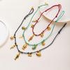 Популярное ожерелье-подвеска из нержавеющей стали на цветном шнурке в морской тематике - Модное и Высококачественное, с дизайном маленькой рыбки.
