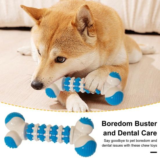 Indestructible Dog Chew Toys Interactive Puppy Teeth Bone Toy Teeth Cleaning Boredom Relief Gear