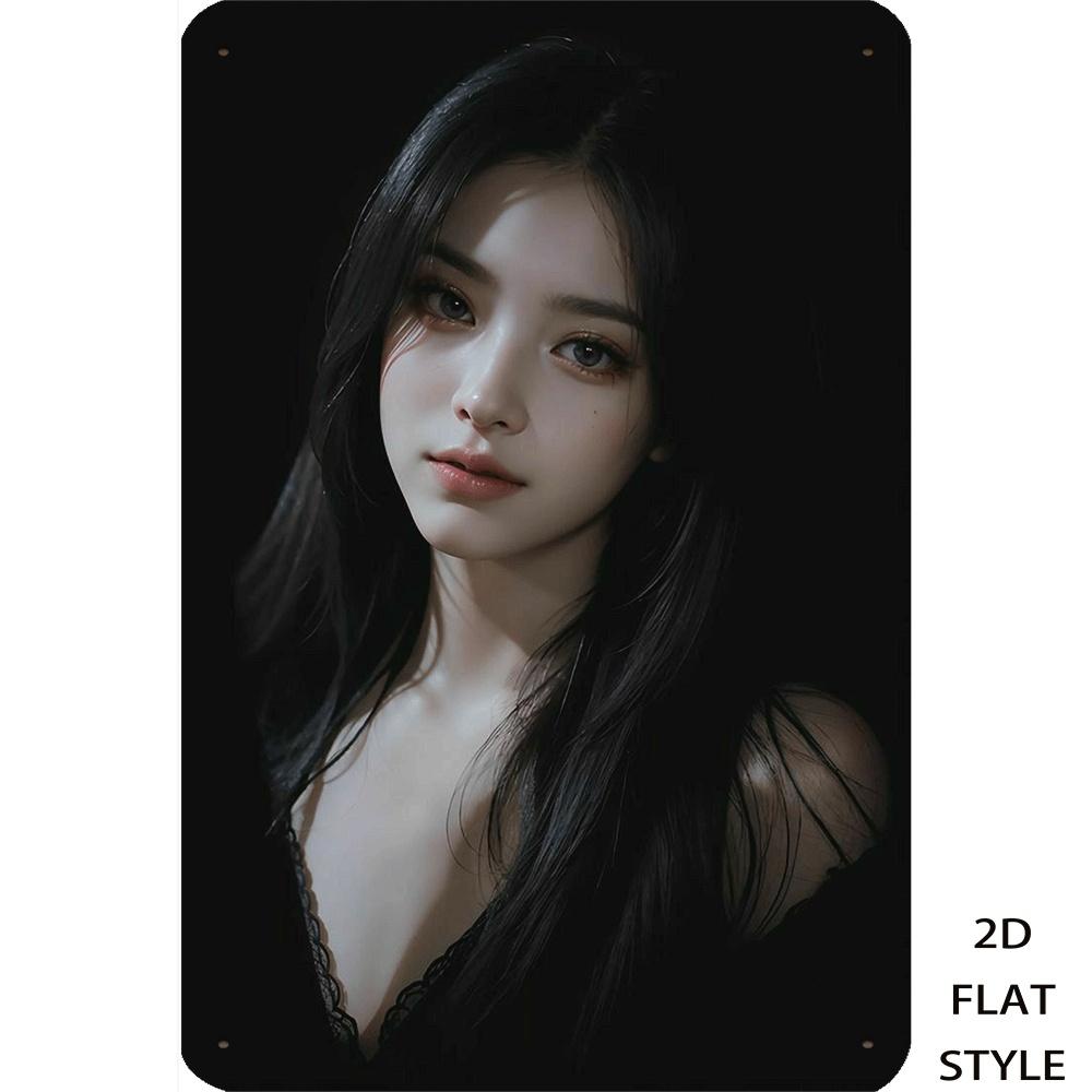 JIT Retro xin Metal Tin Sign Poster for Home Wall Decor Vintage Art Print Black Frame