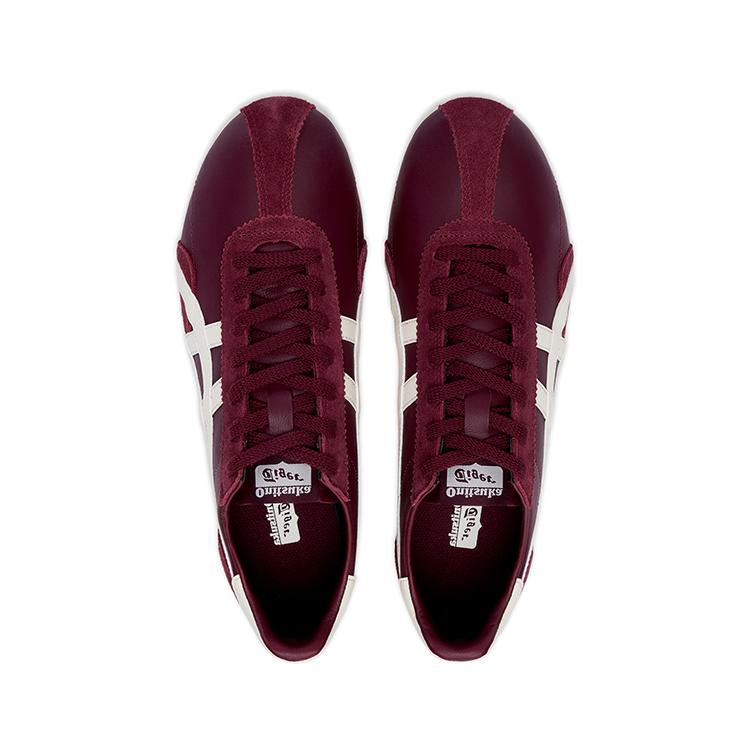 ONITSUKA TIGER Runspark Round Toe Comfortable Non-Slip Wear-Resistant Low-Top Casual Shoes Unisex Sneaker Burgundy 1183B480-600