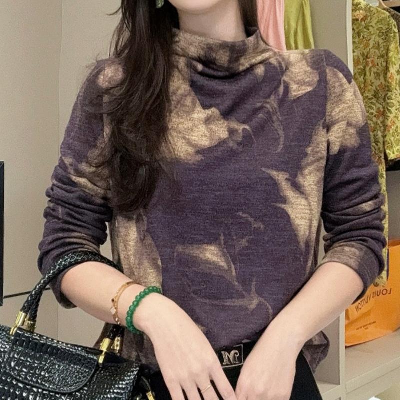 Новые зимние стильные плюшевые утолщенные универсальные футболки, которые сделают вас стройной и элегантной. Дизайнерская базовая рубашка, пуловер, топ