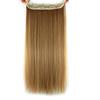 MERISIHAIR Women Long Straight Hair Extensions Wig 5 Clips Head Hairpieces Synthetic Fiber Natural Black Grey Ombre Color