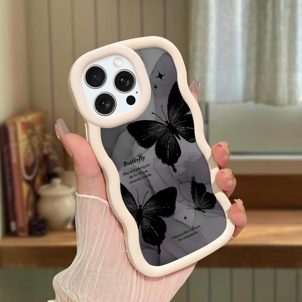 Чехол для телефона Macaron из мягкого силиконового материала с большой волной и кромкой, противоударный защитный резиновый чехол для iPhone Samsung Huawei Honor Xiaomi Redmi OnePlus Moto