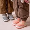 Детские хлопковые туфли зимние утолщенные ПУ кожаные водонепроницаемые домашние хлопковые тапочки противолыжные ботинки для мальчиков и девочек