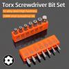 14 шт. 25 мм Torx Биты для отвертки с отверстием T5-T40 Электрическая отвертка 1/4 дюйма Адаптер Удлинитель Шестигранный Звездный Ключ Инструменты